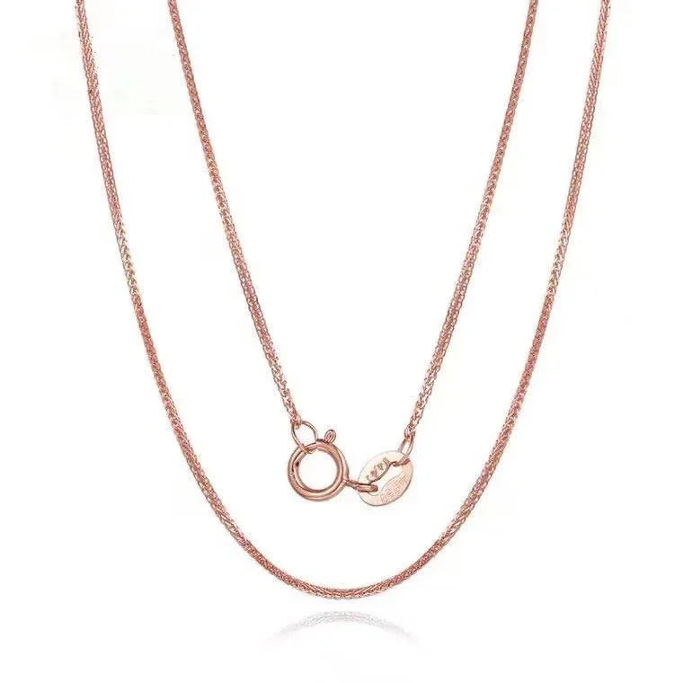 Jewelry 18K Gold Necklace Yellow Gold Rose Gold White Gold