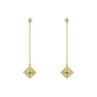 Fringe Earrings Emerald Diamond Earring Earrings