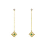 Fringe Earrings Emerald Diamond Earring Earrings