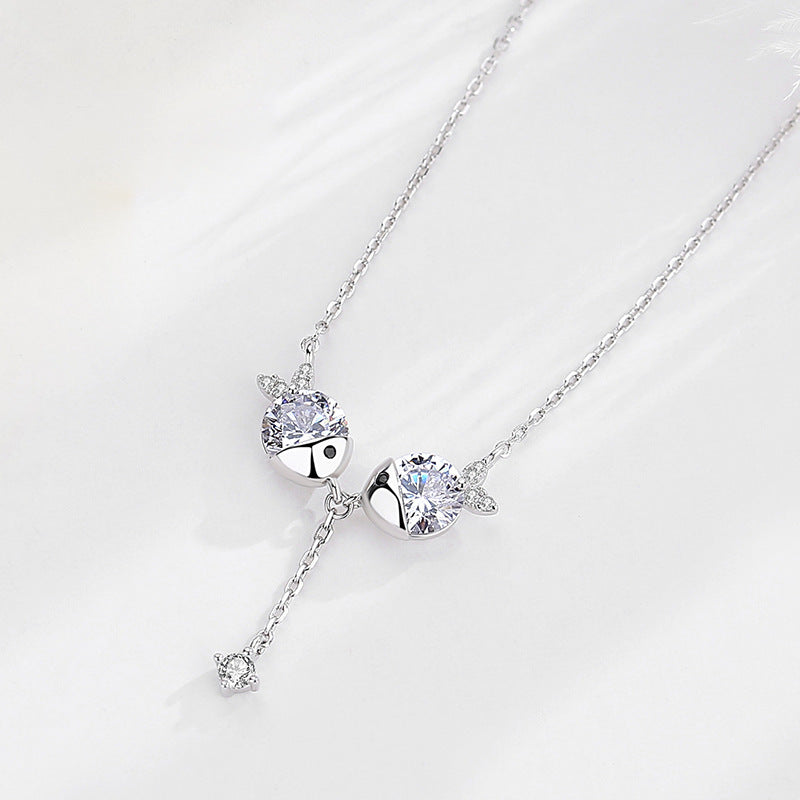 Dainty Zircon Pendant Necklace