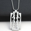 Men’s Gold Blade Pendant Necklace
