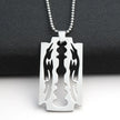 Men’s Gold Blade Pendant Necklace
