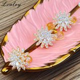 18K Gold Plated Baroque Flower Jewelry Set