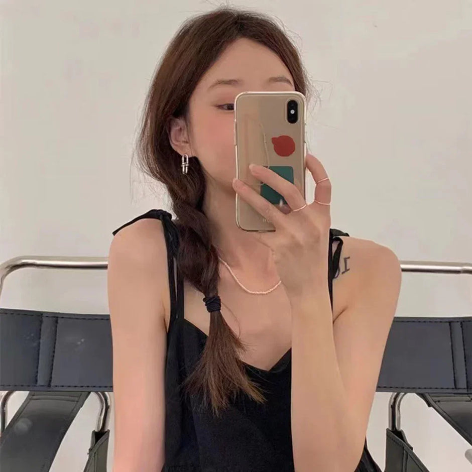 18K Gold Horseshoe Stud Earrings