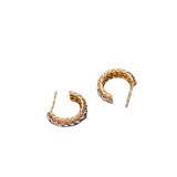 Jewelry 18K Gold Braided Earrings