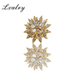 18K Gold Plated Baroque Flower Jewelry Set