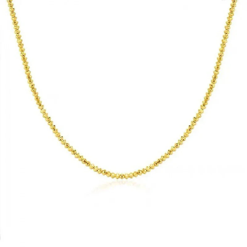 18K Gold Plated Bead Chain Necklace
