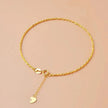 18K Gold Plated Hollow Rope Bracelet