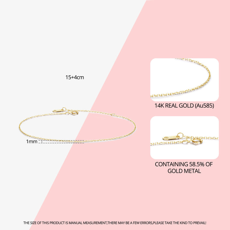 14K Yellow Gold Women's Bracelet