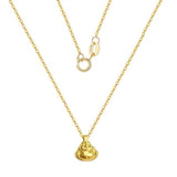 18K Yellow Gold Buddha Pendant Necklace