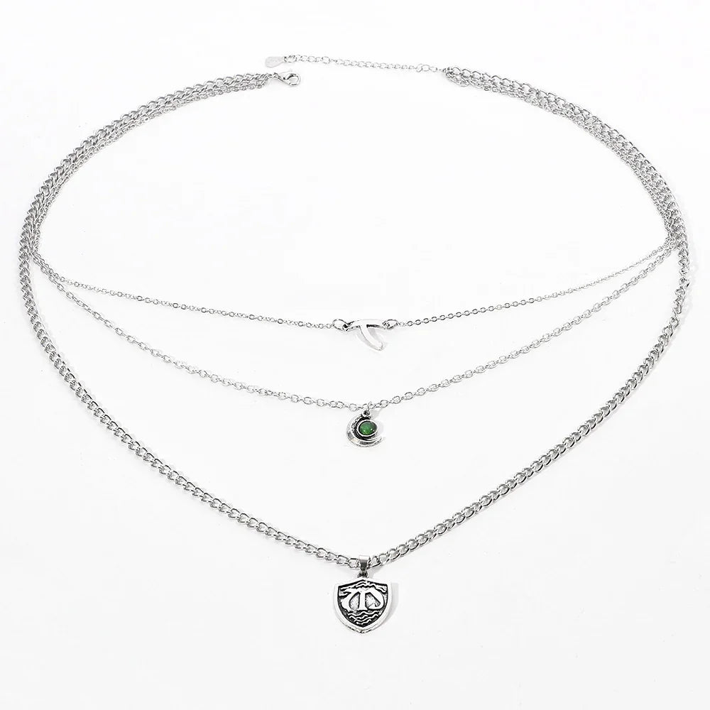 Multilayer short necklace necklace