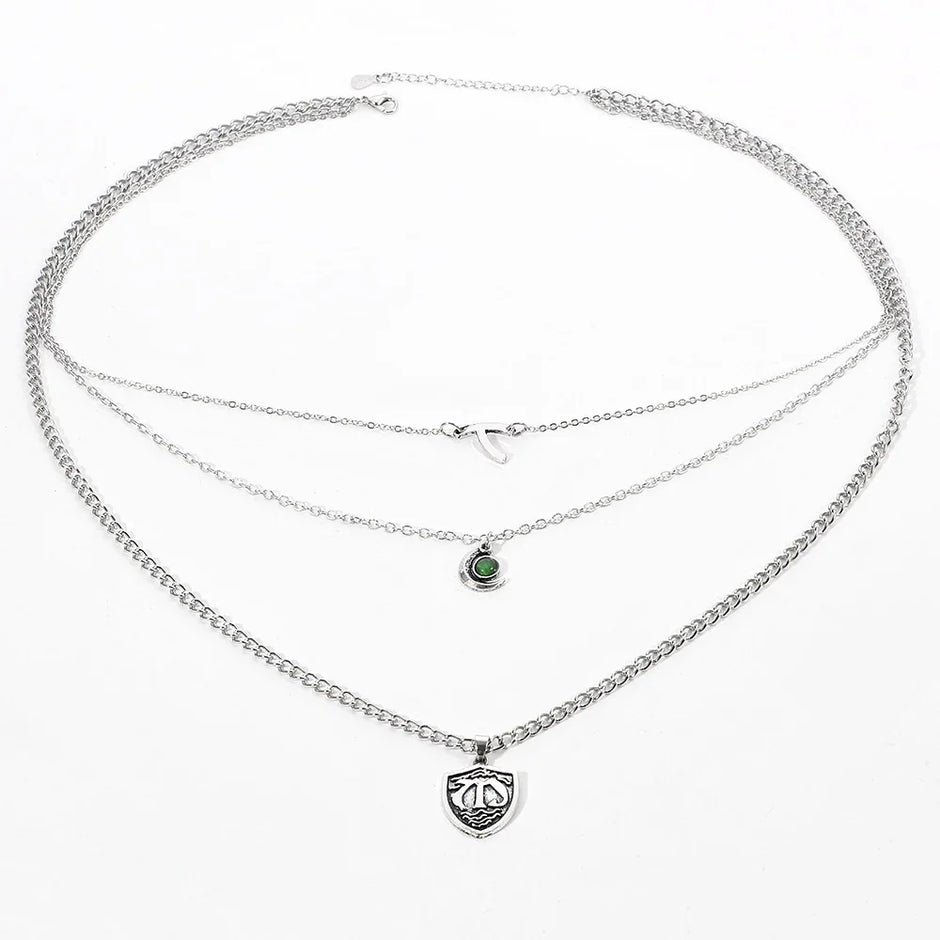 Multilayer short necklace necklace