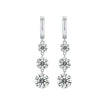 Top-quality Moissanite Luxury And Fashionable Light Luxury Jewelry Silver Stud Earrings S925 Silver Plated Platinum