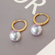 AU750 18K Gold Freshwater Pearl Earrings