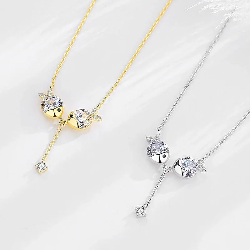 Dainty Zircon Pendant Necklace