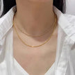 18K Gold Plated Bead Chain Necklace