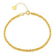 18K Gold Plated Hollow Rope Bracelet