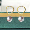 AU750 18K Gold Freshwater Pearl Earrings
